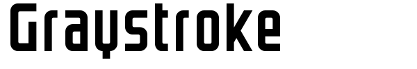 Graystroke font preview
